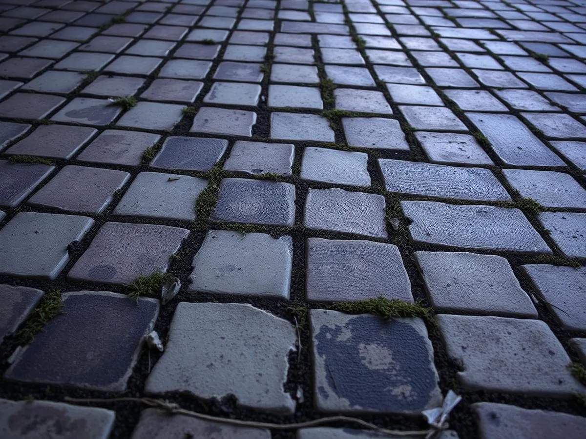 Patio cleaned, re-sanded and sealed — before cleaning in Nolensville, TN